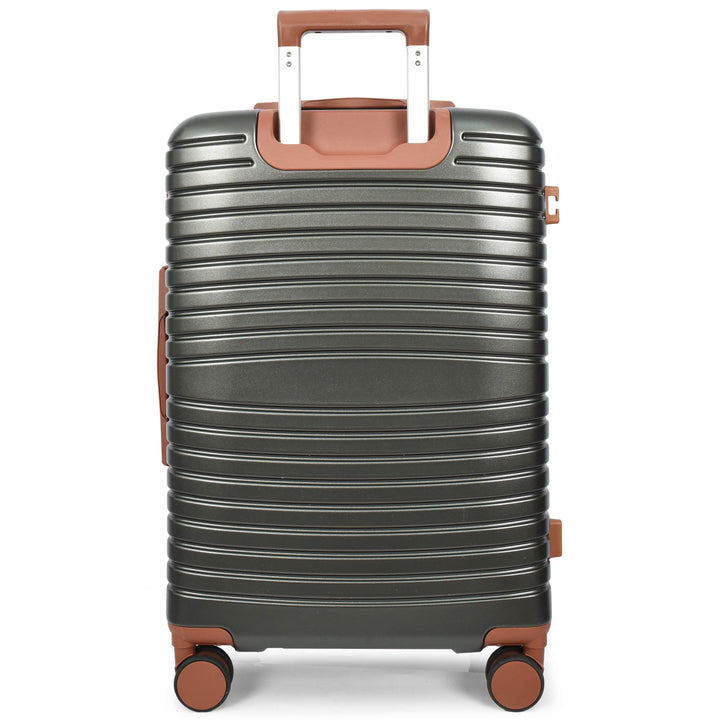 Four Wheel Hard Shell Travel Suitcase Durban Grey-8
