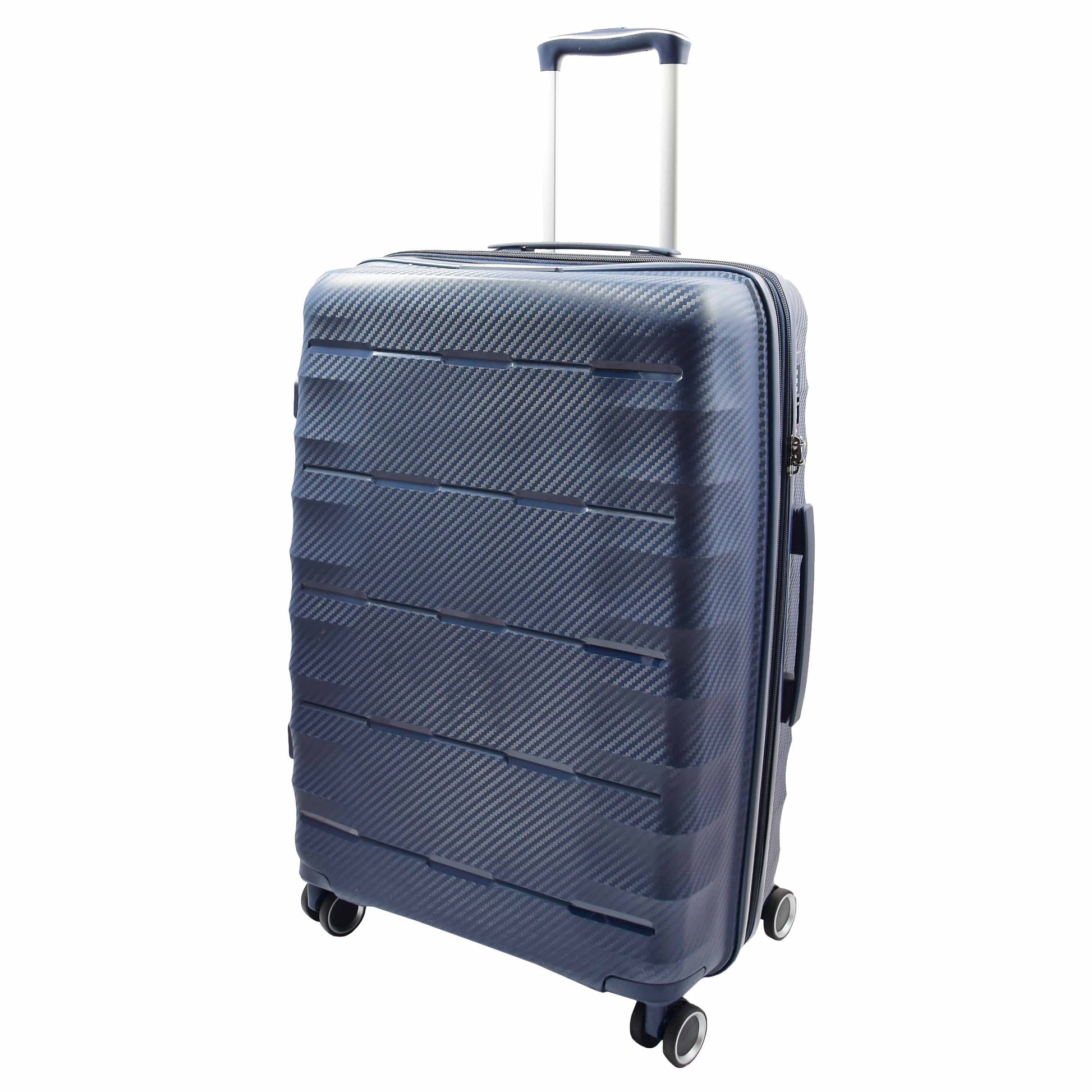 8 Wheeled Expandable ABS Luggage Miyazaki Navy 6