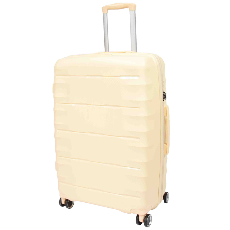 8 Wheeled Expandable ABS Luggage Miyazaki Off White 7