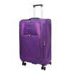 Four Wheel Soft Case Travel Suitcase Luggage Columbia Purple 11