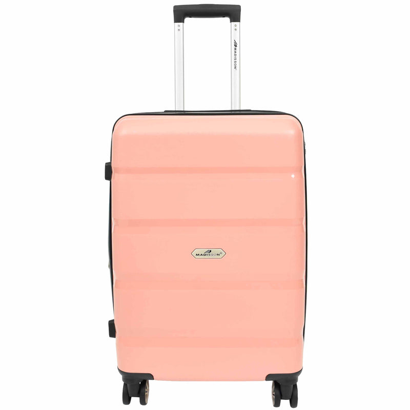 PP Hard Shell Luggage Expandable Four Wheel Suitcases Cygnus Rose Gold 7