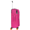 Pink Soft Suitcase 8 Wheel Spinner Expandable Luggage Quito 8