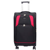Four Wheel Soft Case Travel Suitcase Luggage Columbia Black 14