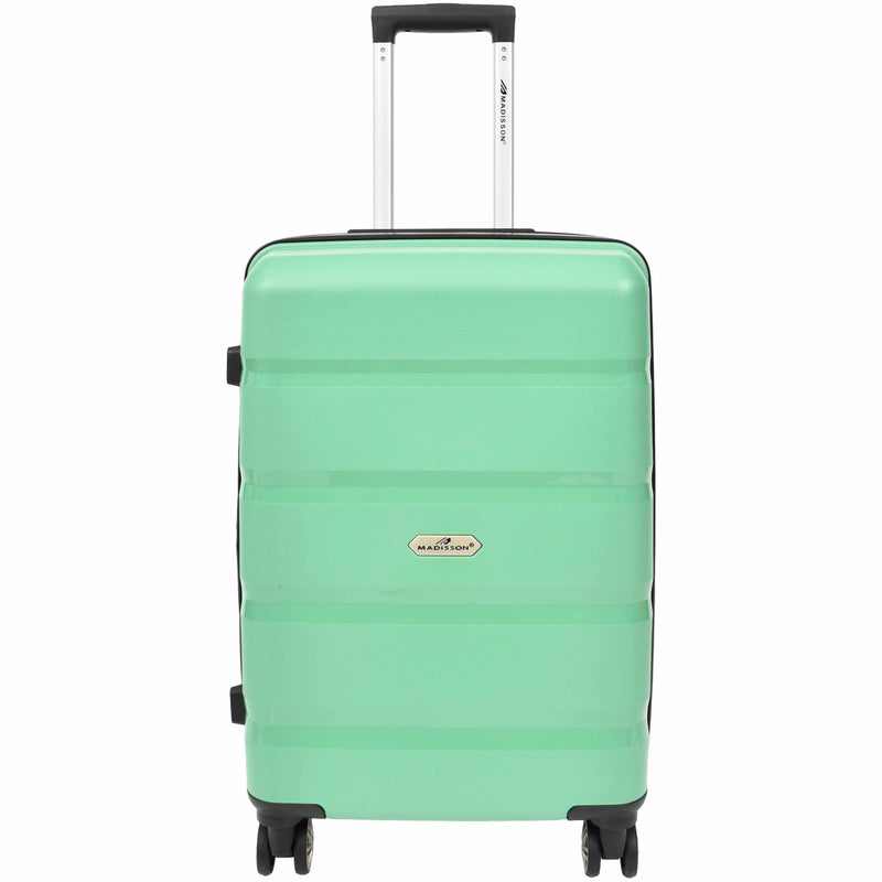 PP Hard Shell Luggage Expandable Four Wheel Suitcases Cygnus Lime 9