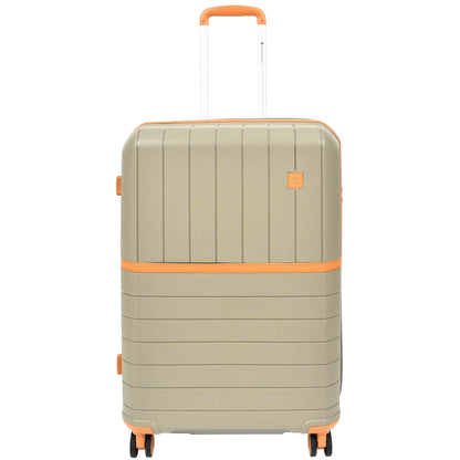 Expandable Wheeled Suitcases Solid Hard Shell PP Luggage Champagne Titania 8