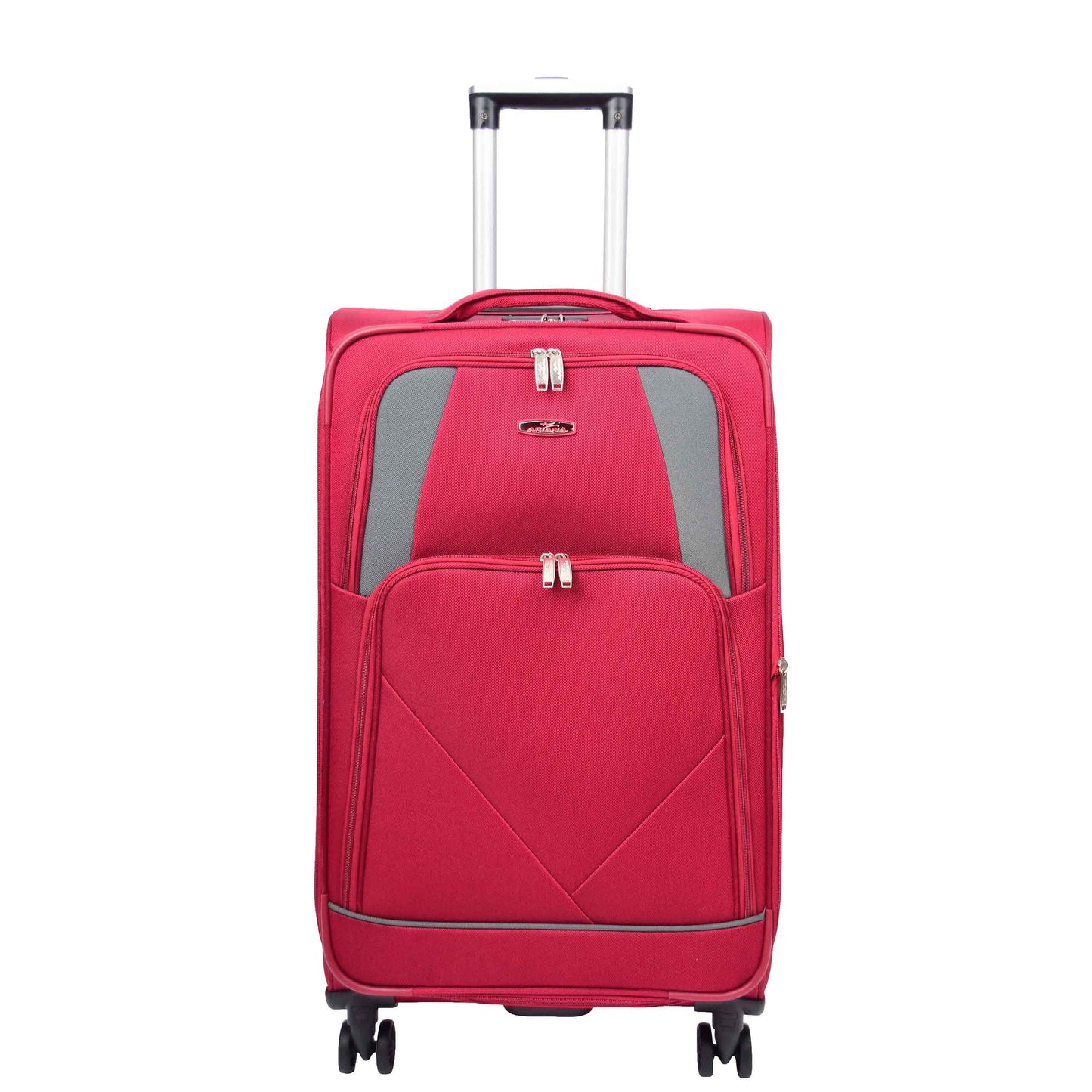 Four Wheel Soft Case Travel Suitcase Luggage Columbia Burgundy 14