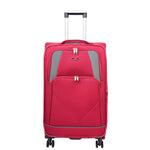 Four Wheel Soft Case Travel Suitcase Luggage Columbia Burgundy 14