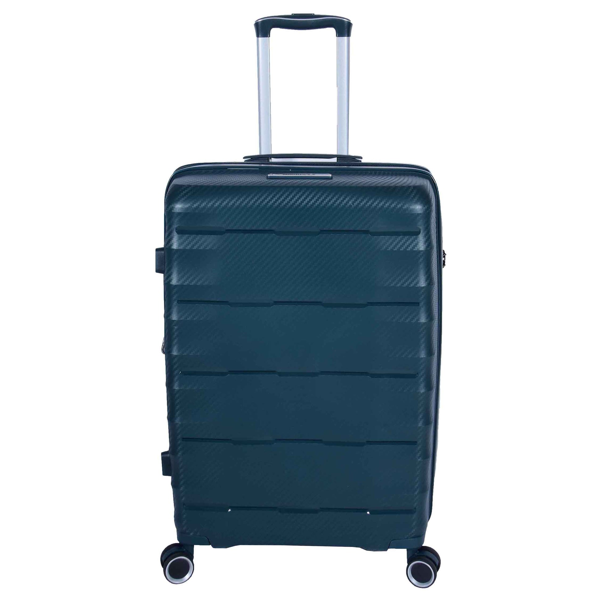 8 Wheeled Expandable ABS Luggage Miyazaki Green 8