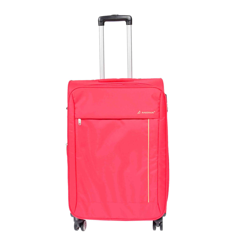 Soft 8 Wheel Spinner Expandable Luggage Malaga Red 8