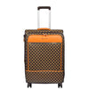 Soft Case 4 Wheeled Expandable PVC Luggage Nagasaki Brown 15