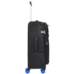Black Soft Suitcase 8 Wheel Spinner Expandable Luggage Quito 9