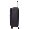Four Wheel Soft Case Travel Suitcase Luggage Columbia Black 15