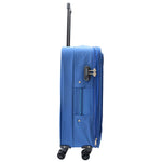 Four Wheel Suitcases Lightweight Soft Expandable Luggage Cosmic Blue 8