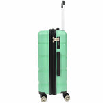 PP Hard Shell Luggage Expandable Four Wheel Suitcases Cygnus Lime 11