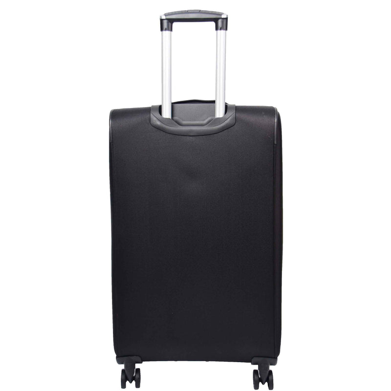 Four Wheel Soft Case Travel Suitcase Luggage Columbia Black 16