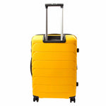 8 Wheeled Spinner Hard Shell Luggage Expandable Hokkaido Yellow 8