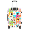Four Wheels Hard Suitcase Printed Expandable Luggage Dogs and Cats Print 10