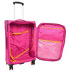 Pink Soft Suitcase 8 Wheel Spinner Expandable Luggage Quito 10