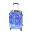 4 Wheeled ABS Hard Luggage Jeans Print DETROIT Blue 10