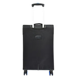Black Soft Suitcase 8 Wheel Spinner Expandable Luggage Quito 10