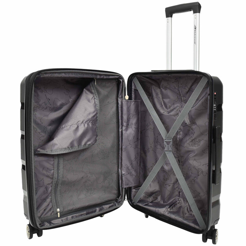 PP Hard Shell Luggage Expandable Four Wheel Suitcases Cygnus 11