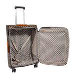 Soft Case 4 Wheeled Expandable PVC Luggage Nagasaki Brown 18