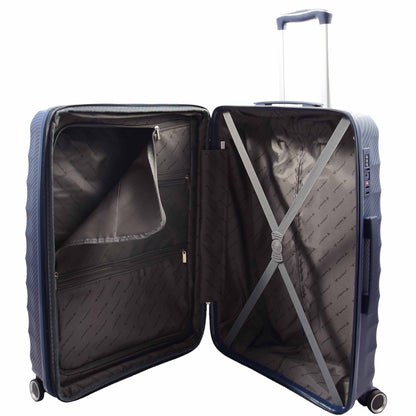 8 Wheeled Expandable ABS Luggage Miyazaki Navy 9