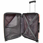 PP Hard Shell Luggage Expandable Four Wheel Suitcases Cygnus Rose Gold 11