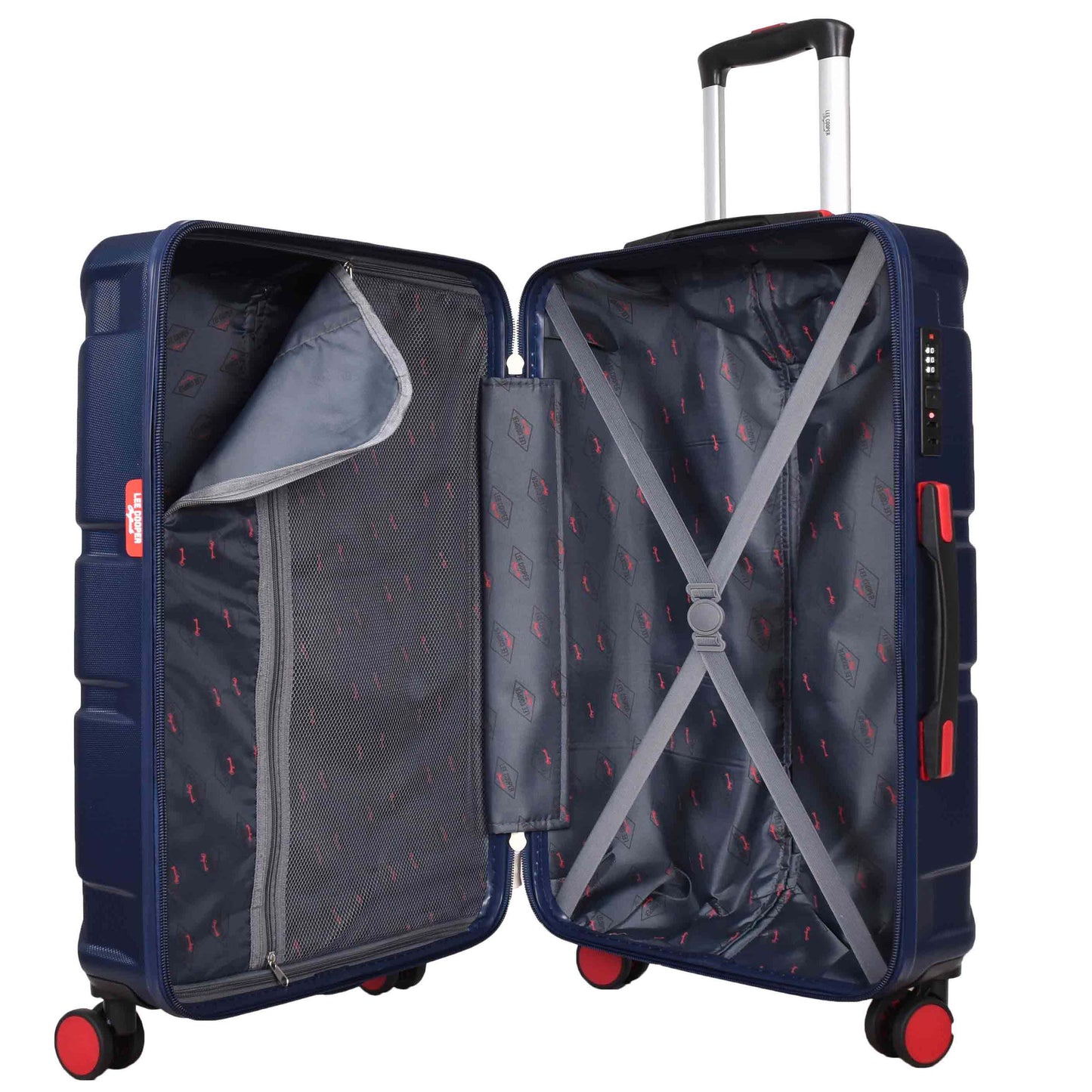 4 Wheel Spinner TSA Hard Travel Luggage Union Jack Navy medium-4