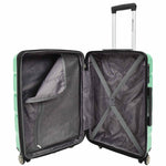 PP Hard Shell Luggage Expandable Four Wheel Suitcases Cygnus Lime 12