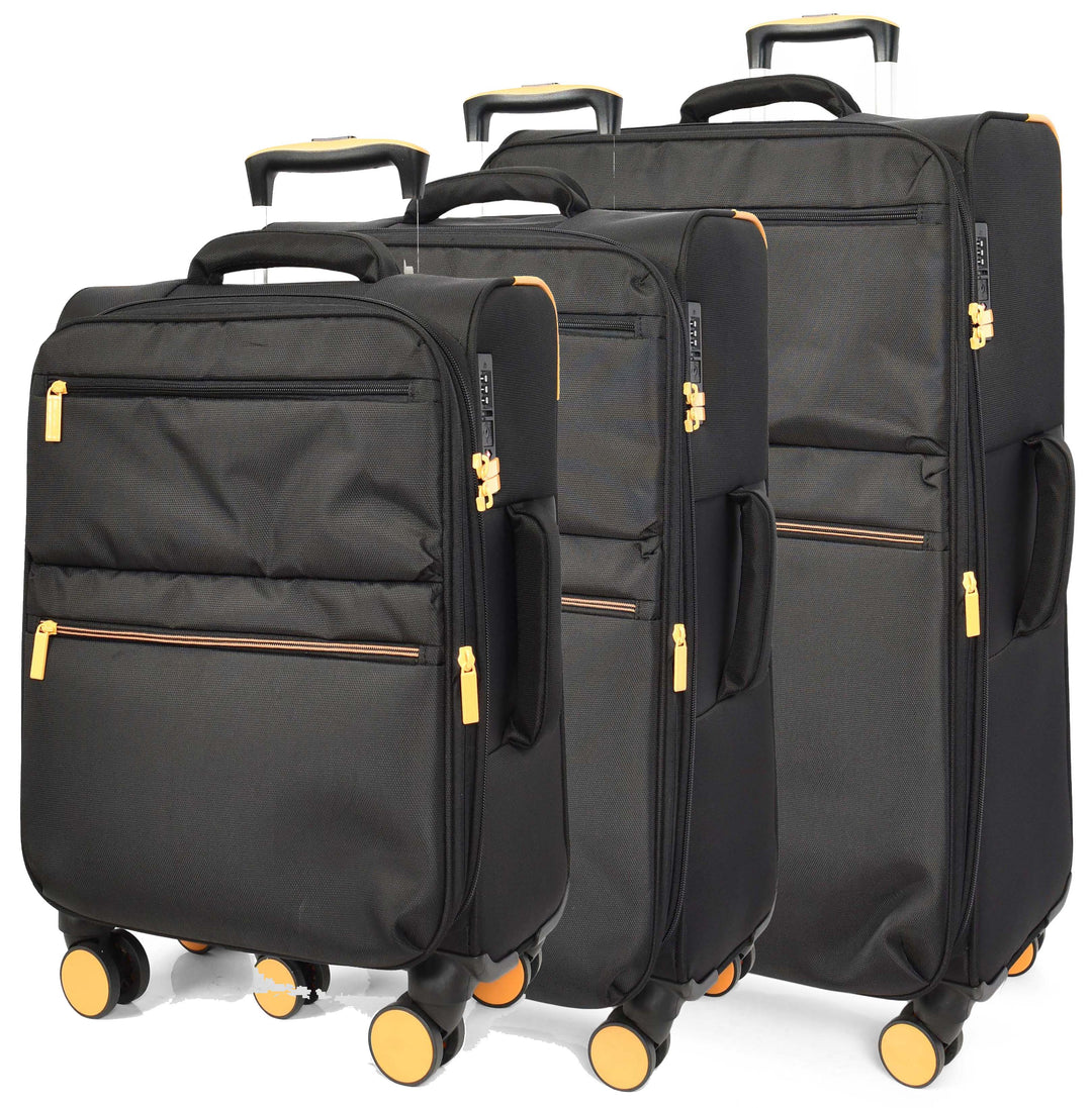 Soft Shell Suitcases Lightweight Expandable Travel Luggage with TSA Lock & 4 Wheels HOL-231