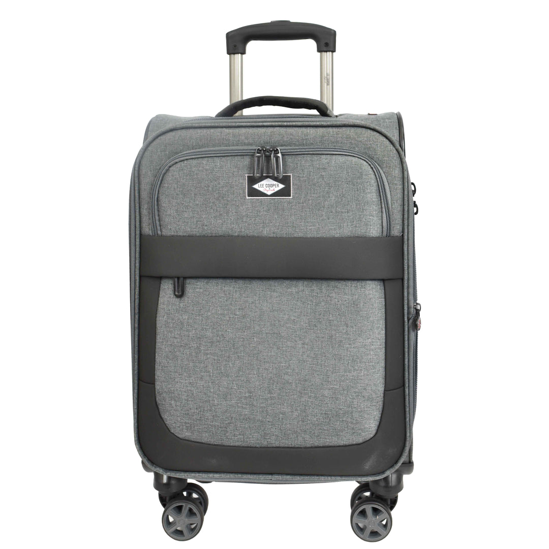 Soft Expandable Wheeled Luggage With Lock Nimbus Grey 12