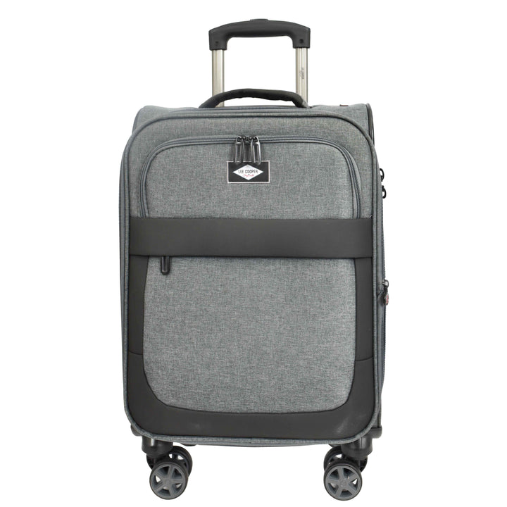 Soft Expandable Wheeled Luggage With Lock Nimbus Grey 12