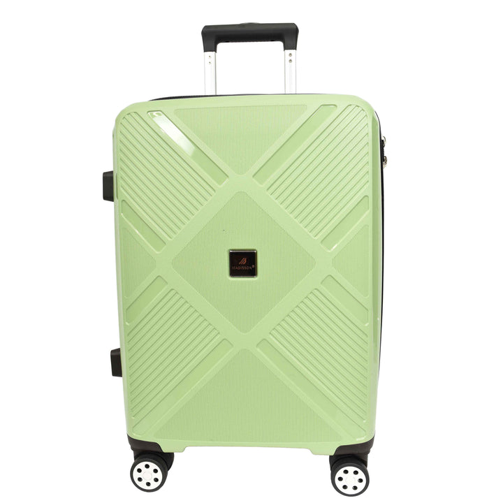 Hard Shell PP Luggage Set Wheeled Suitcases Skybourne Green 12