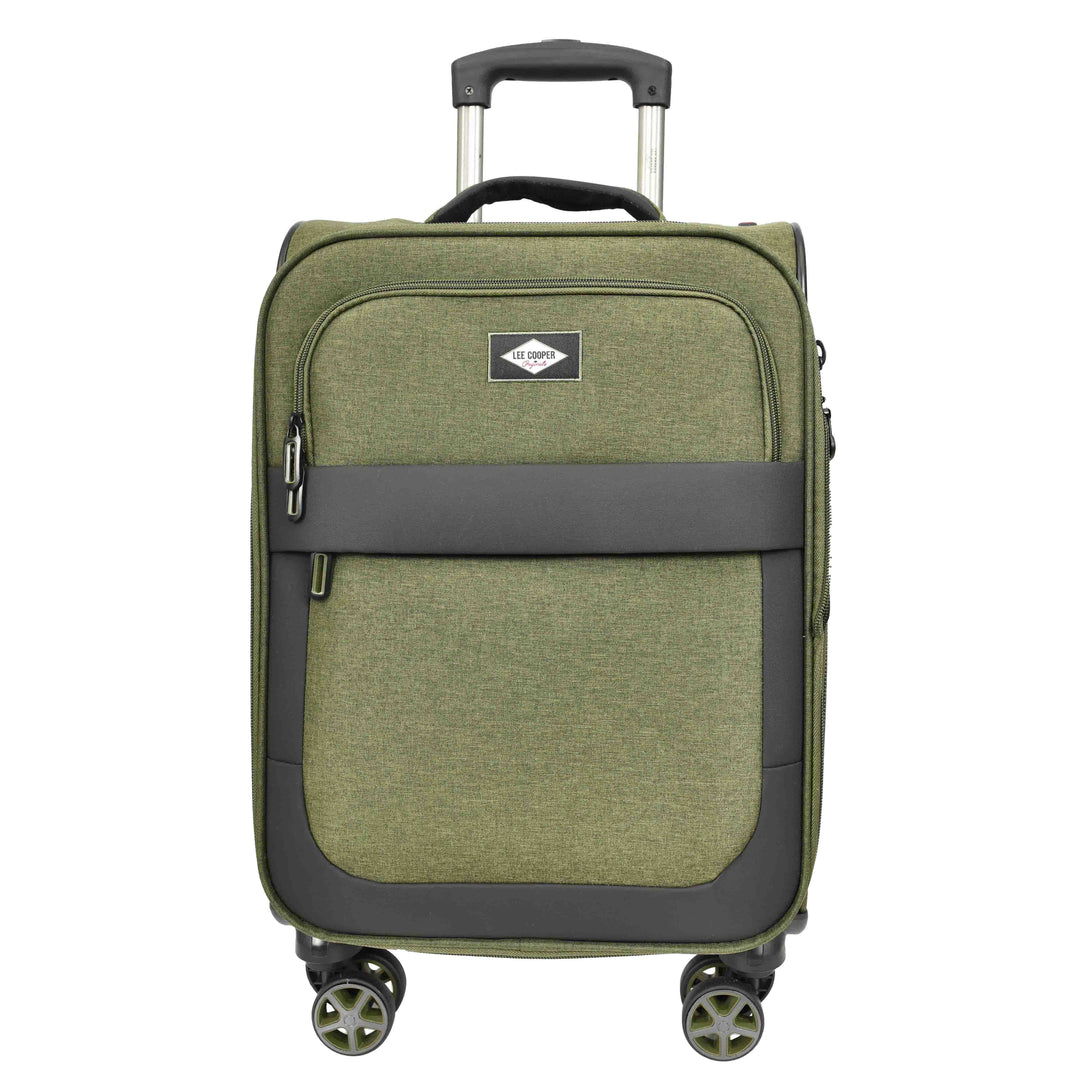 Soft Expandable Wheeled Luggage With Lock Nimbus Khaki 12