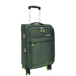 Soft Suitcase 8 Wheel Expandable Lightweight Orion Cabin Bags Green 5