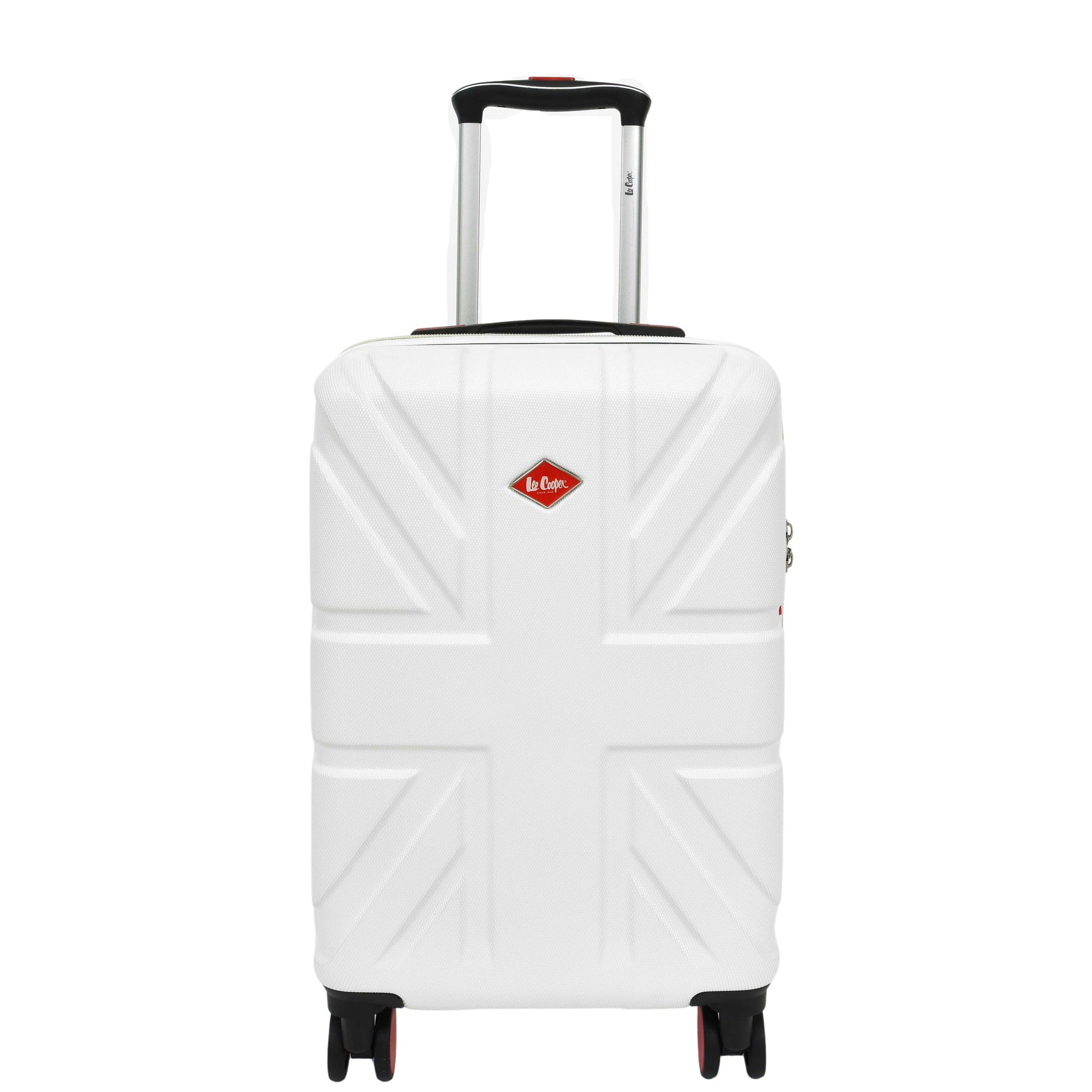 4 Wheel Spinner TSA Hard Travel Luggage Union Jack White 14