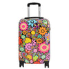 Four Wheel Suitcase Hard Shell Expandable Luggage Flower Print 13