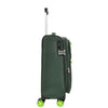 Green Soft Suitcase 8 Wheel Spinner Expandable Luggage Quito 14