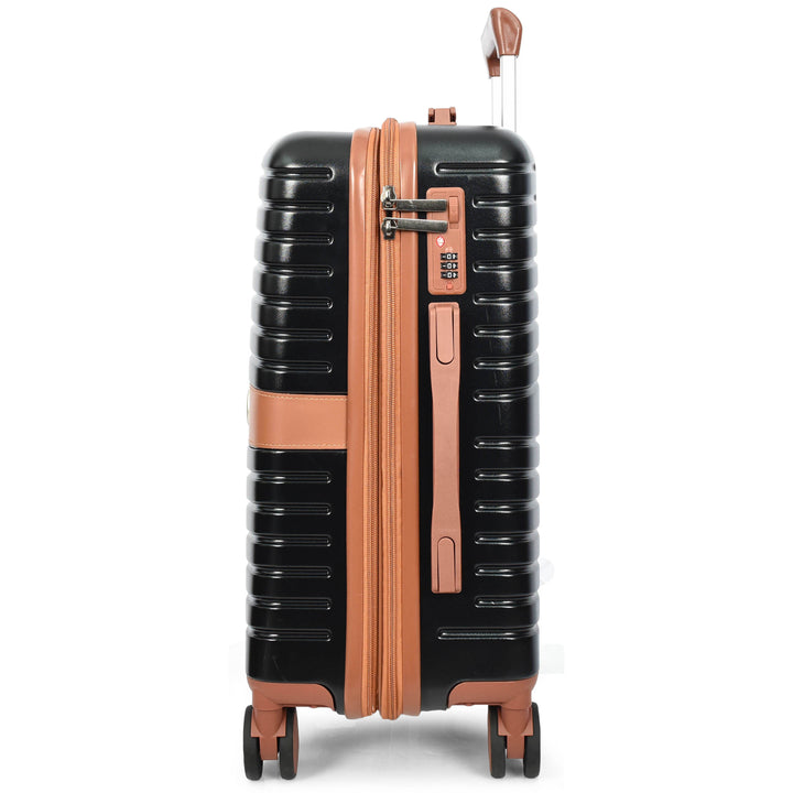 Four Wheel Hard Shell Travel Suitcase Durban black-11