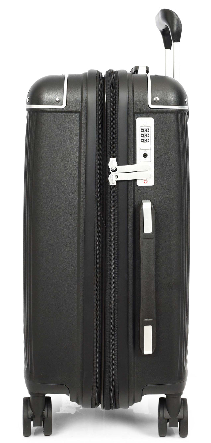 Expandable PP Hard Shell Luggage Suitcase with 360° Spinner Wheels Telescopic Handle Travel Trolley Bag HOL-1107