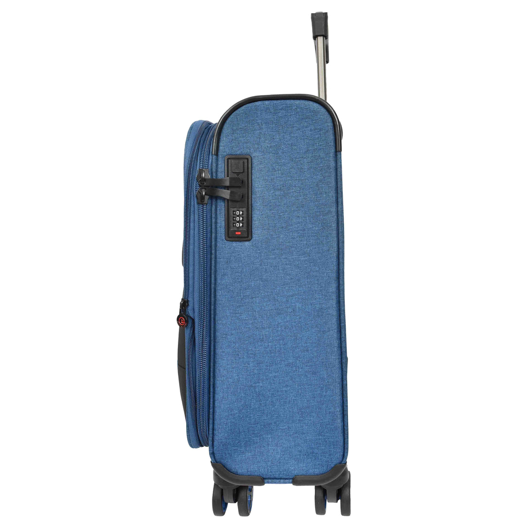 Soft Expandable Wheeled Luggage With Lock Nimbus Navy 14