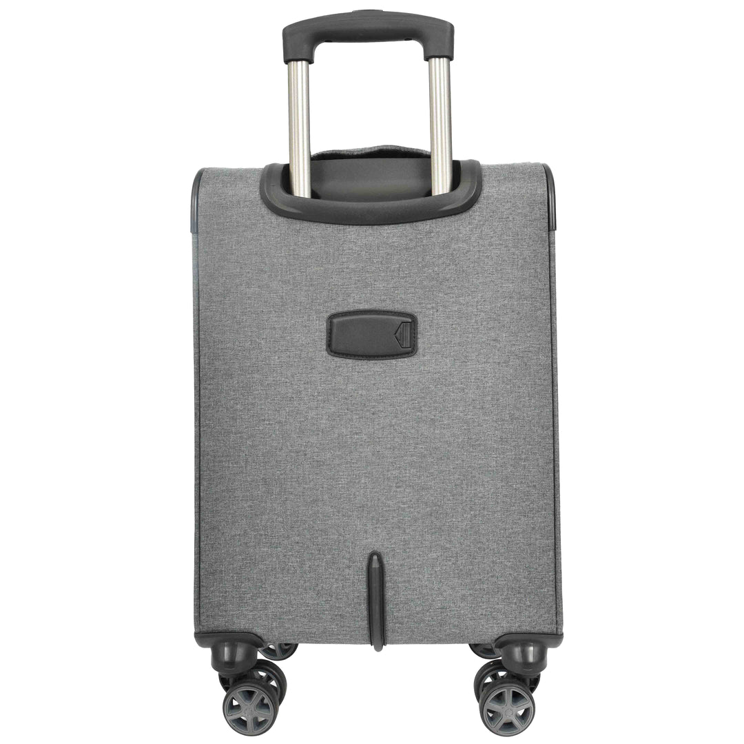 Soft Expandable Wheeled Luggage With Lock Nimbus Grey 15