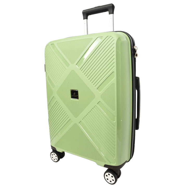 Hard Shell PP Luggage Set Wheeled Suitcases Skybourne Green 15