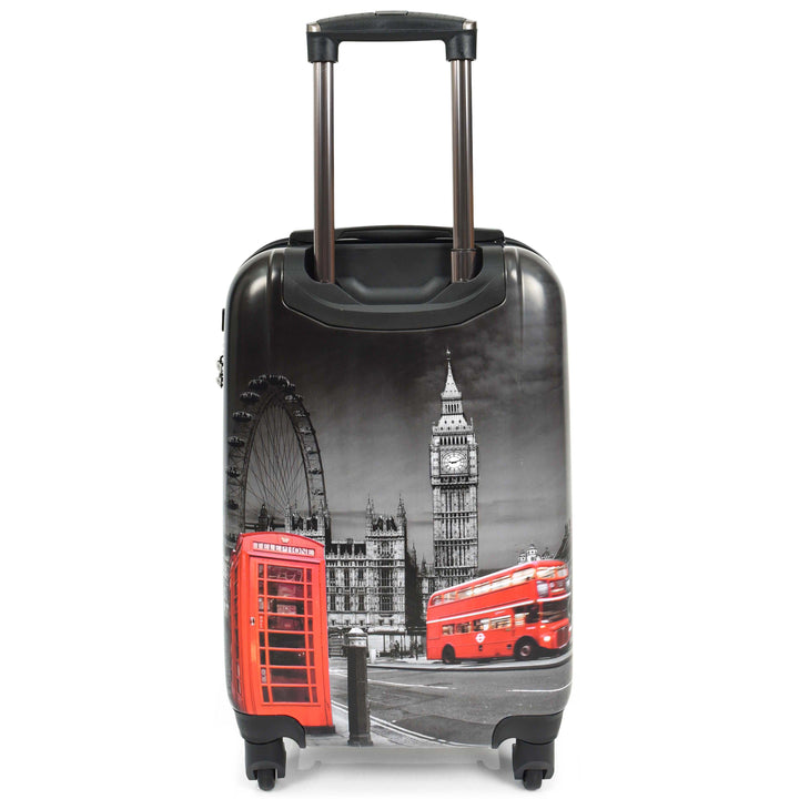 Four Wheels Hard Shell London Night Print Luggage