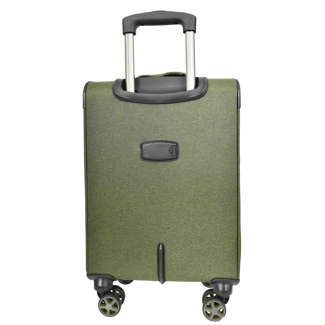 Soft Expandable Wheeled Luggage With Lock Nimbus Khaki 15