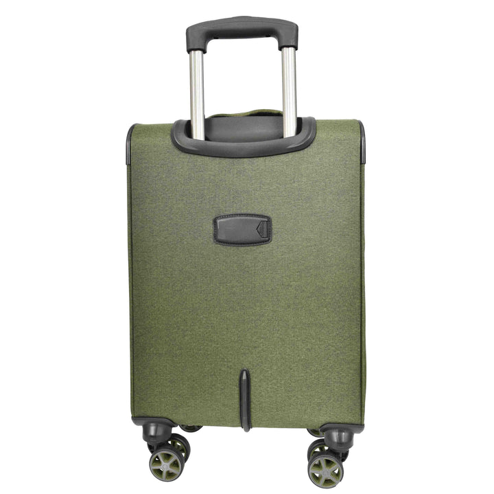 Soft Expandable Wheeled Luggage With Lock Nimbus Khaki 15