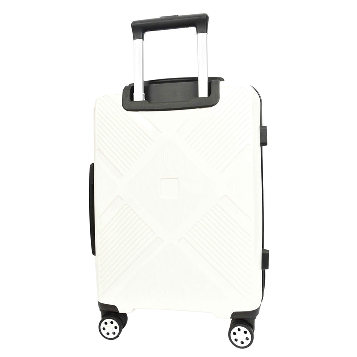 Hard Shell PP Luggage Set Wheeled Suitcases Skybourne White 17