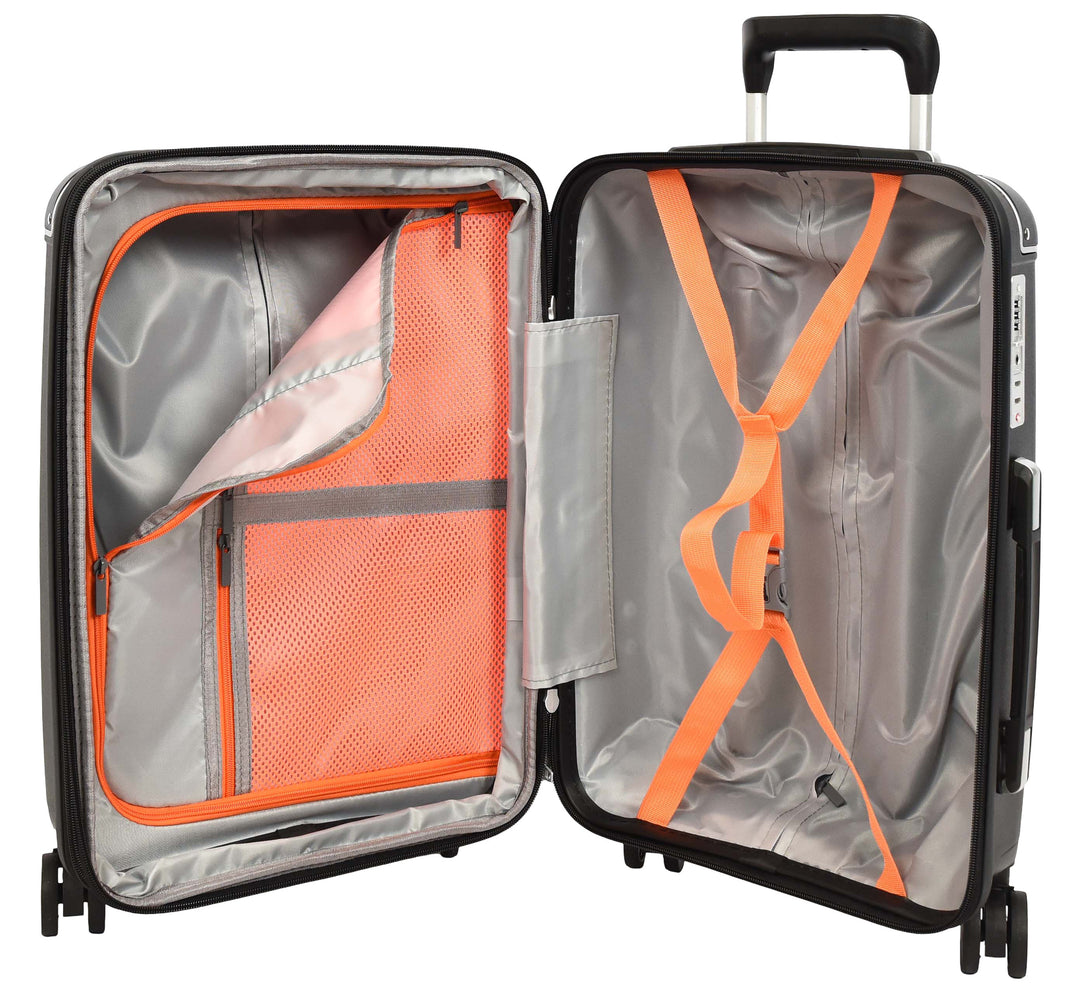 Expandable PP Hard Shell Luggage Suitcase with 360° Spinner Wheels Telescopic Handle Travel Trolley Bag HOL-1107