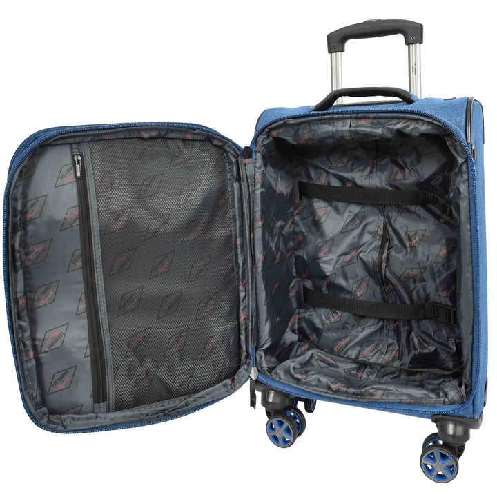 Soft Expandable Wheeled Luggage With Lock Nimbus Navy 16